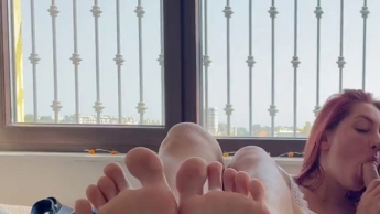 My favorite ?? Foot fetish of a young student