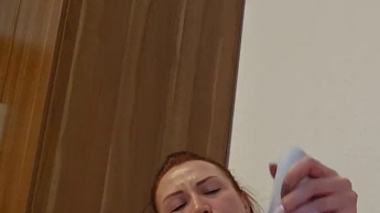 My horny pussy fucked with the dildo