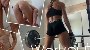 Workout: Not only my pussy gets wet