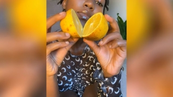 Ebony Honey’s Sexy, Sour And Dirty Lemon Cum Fantasy