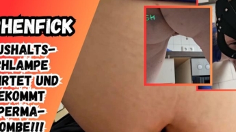 Hot teen slut squirted and cummed on in the kitchen!