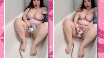 Now it’s going to get wet!!! Mermaid satisfies herself with a water jet!