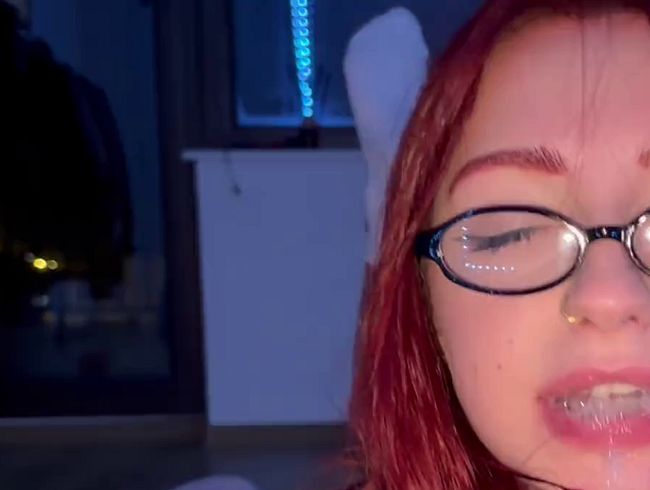 A teenage slut chokes on her own saliva after class and cannot breathe.