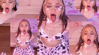 AHEGAO, MILKY, WET AND VERY DIRTY WITH ANTONELLA THE PERVERTED