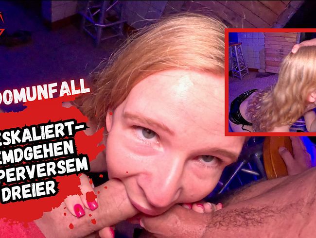 Bachelorette party turns into a cuckolding party! Condom gets stuck in vagina!