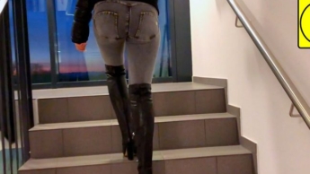 FUCKBOY (18+) fucks ANAL SLUT hard in MOTEL @Munich | ALL HOLES without CONDOM + FACIAL + PISS