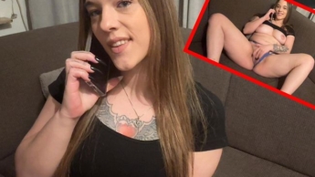 Hopefully she didn’t notice!? Masturbating during a phone call!!!