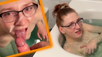 I never get any peace! Stepro grabs me while I’m bathing.