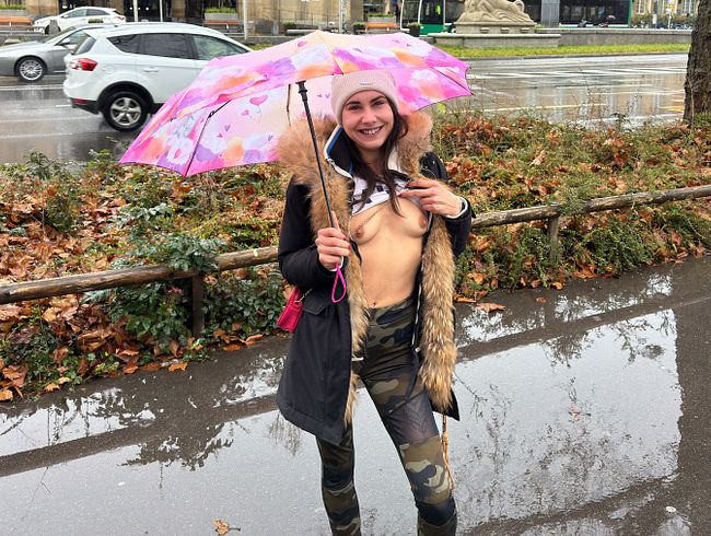OMG! What was that? A three-hole slut at the train station in Basel (Switzerland). Am I really that depraved?