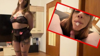 Stepfather gives me a perverted cumshot?! I’m his Christmas present!!!