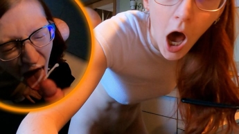 SHOCK at lunchtime!!! Pants down and in it!