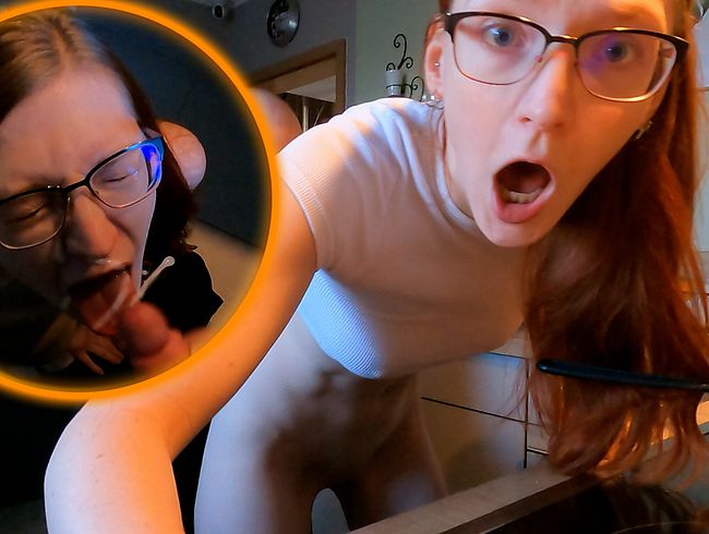 SHOCK at lunchtime!!! Pants down and in it!