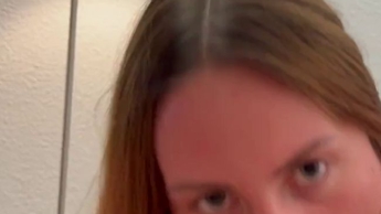 Smoking porn star in action