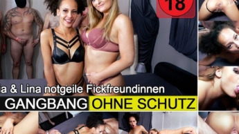 TEEN GANGBANG – Unprotected | Lia & Lina DESPERATE FUCK-GIRLFRIENDS