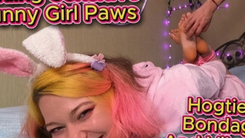 Hard Tickling Sensitive Bunny Girl Paws