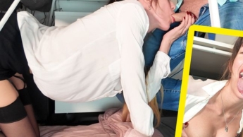 The daily life of an office slut! Blowjobs until the boss arrives!