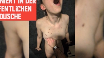 The first time was dominated in the public shower – hopefully nobody noticed.