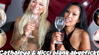 GANGBANG CUM-COCK(Tail) | Cathaleya & Nicci Fucked Bareback