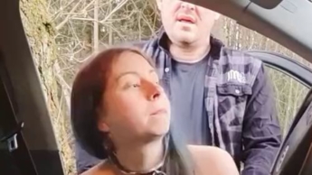 Luna Blowjob and Fuck on the Car