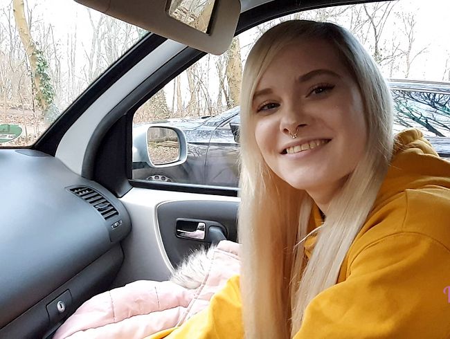 My first time in a car!