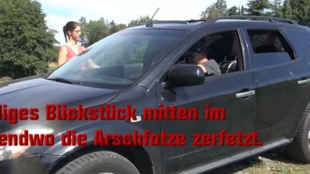 Nerdy asshole in the middle of nowhere, his asshole ripped to shreds!!