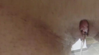 Simply pissed all over his penis