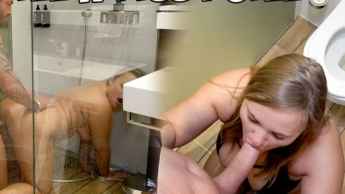 TEENY PISS-PUSSY | Showering After Toilet Sex