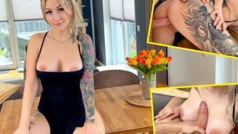 With a fully pumped-up pussy at the family celebration!