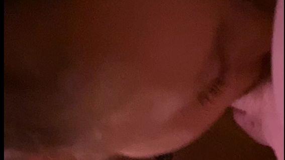 He quickly took his penis down his throat.