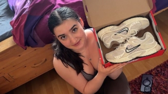 He’s giving me new shoes, and in return he gets to cum inside me!!!