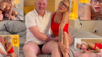 She didn’t!!! Grandpa fucks hot teen Becca-Peel!!